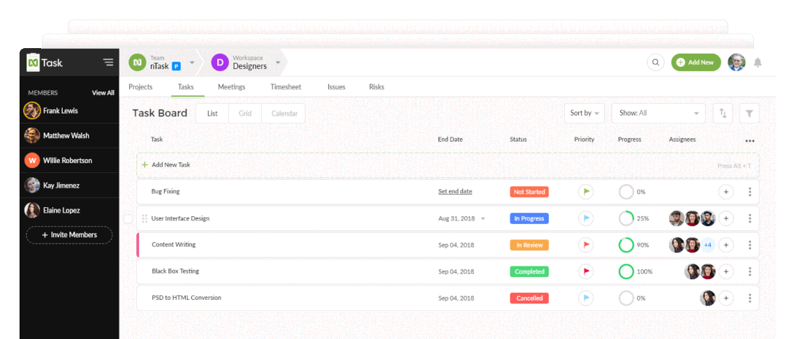 nTask: Task Board