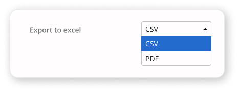 Export reports to excel